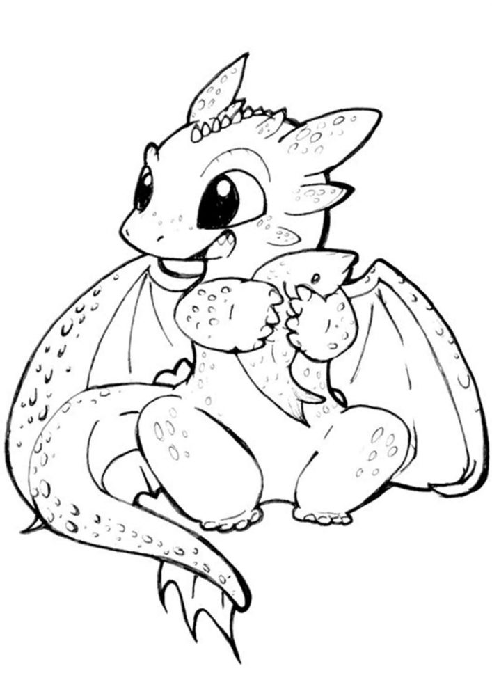 Free easy to print how to train your dragon coloring pages