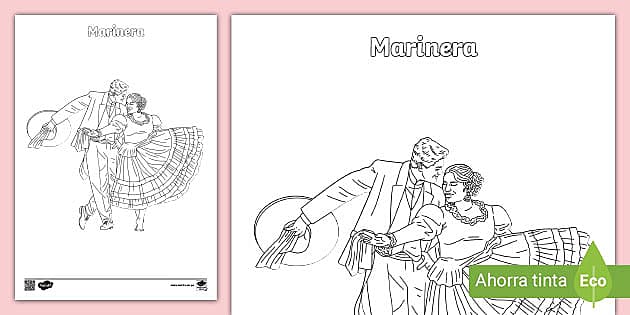Ficha de marinera para lorear perãº