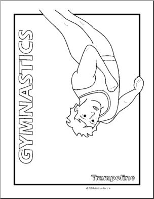 Coloring page sport