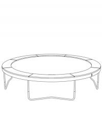 Trampoline coloring page