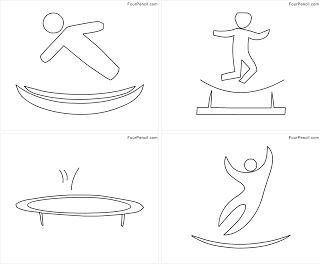 Free printable trampoline coloring pages for kids â