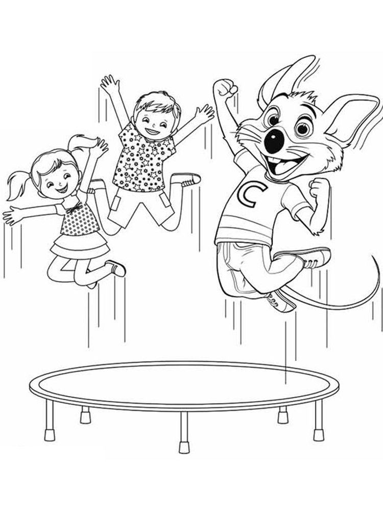 Fun chuck e cheese animatronics coloring pages