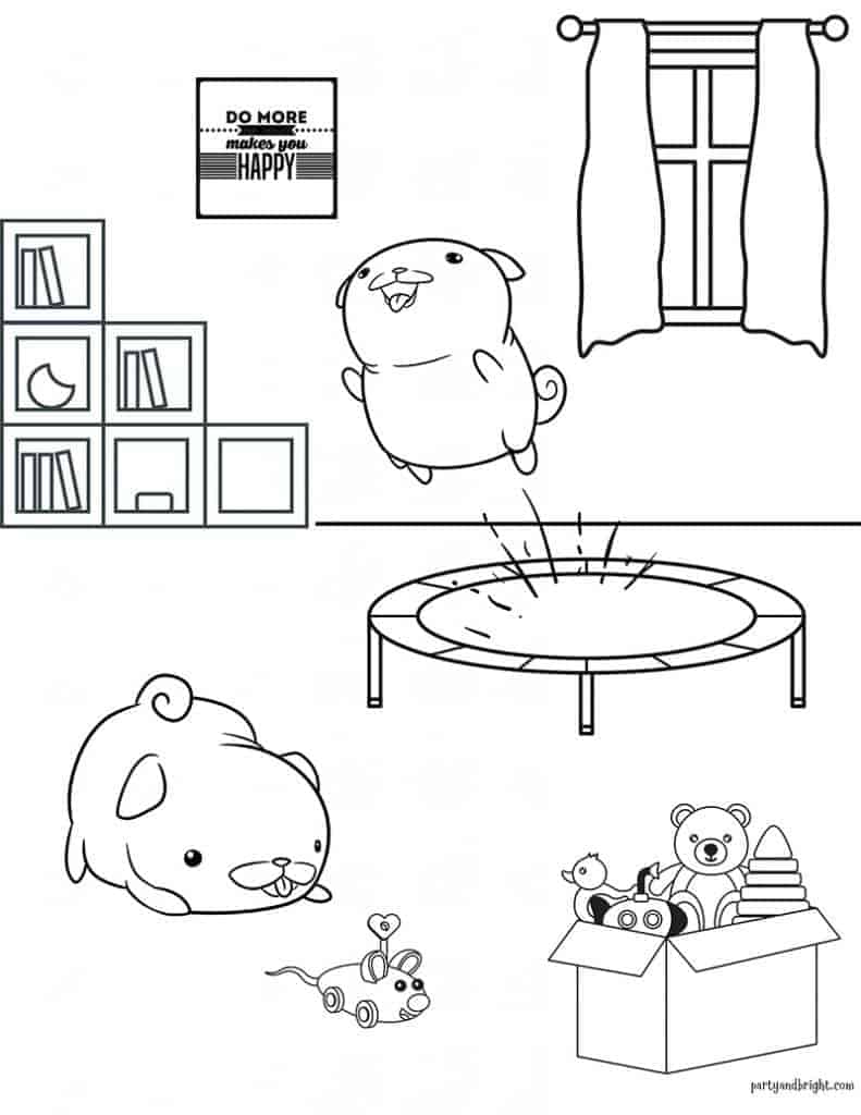 Cute puppy coloring pagesâfree to print