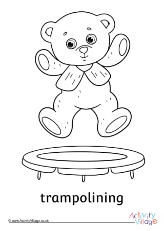 Teddy bear louring pages