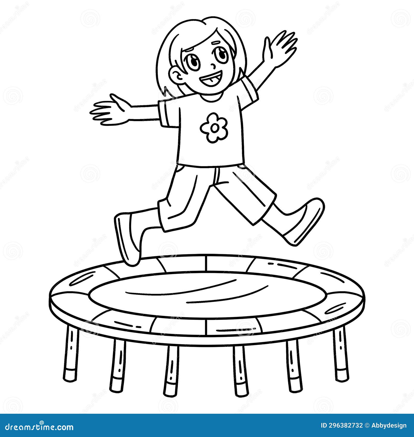 Trampoline coloring stock illustrations â trampoline coloring stock illustrations vectors clipart