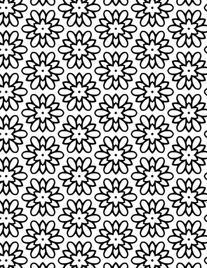 Pretty coloring sheet for adults â flower medallion pattern pattern coloring pages abstract coloring pages coloring pages