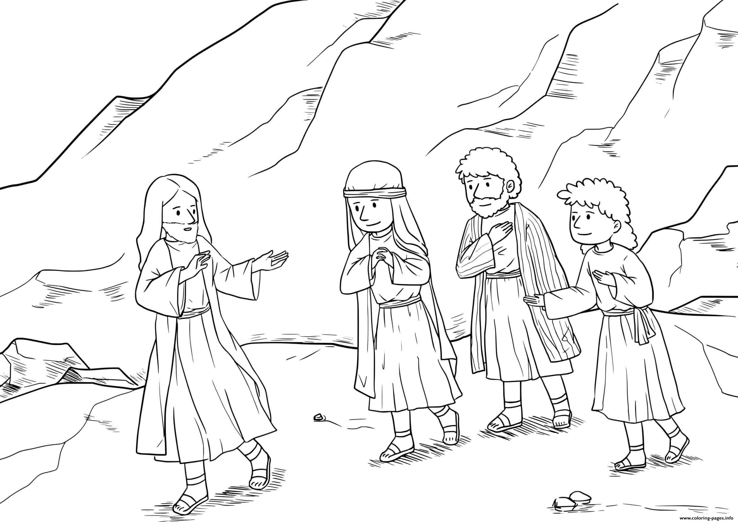 Transfiguration matthew coloring page printable