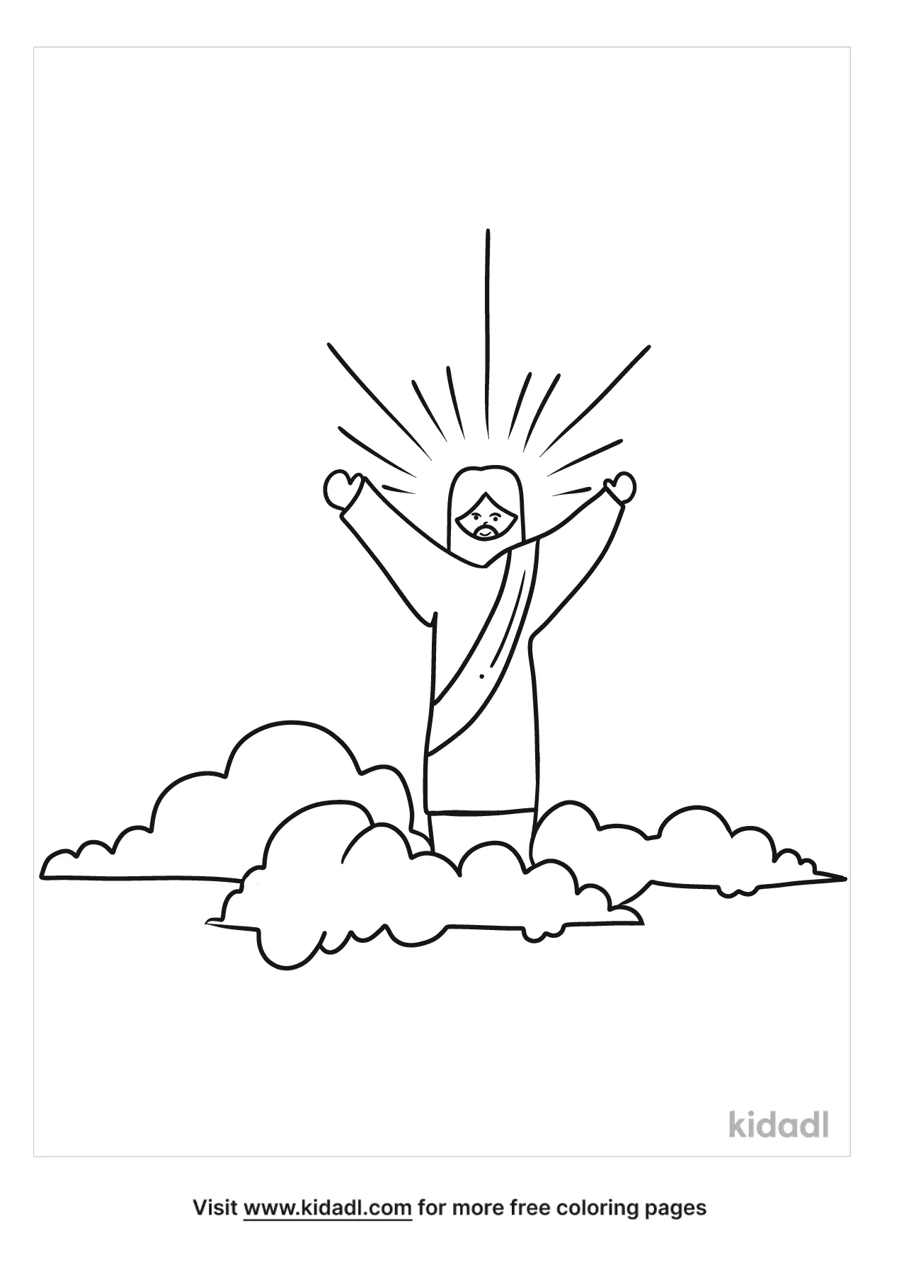 Free jesus transfiguration coloring page coloring page printables