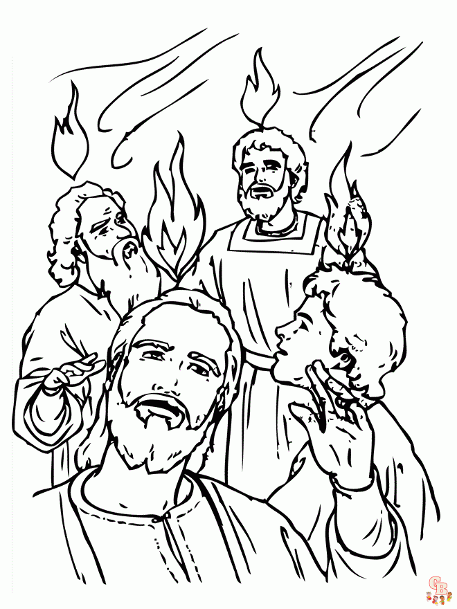 Discover with engaging pentecost coloring pages