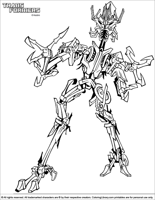 Online coloring page