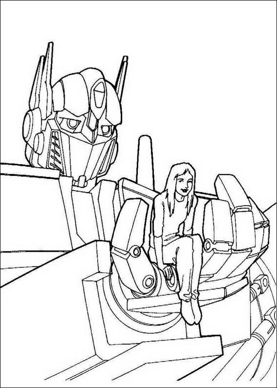 Transformers coloring page