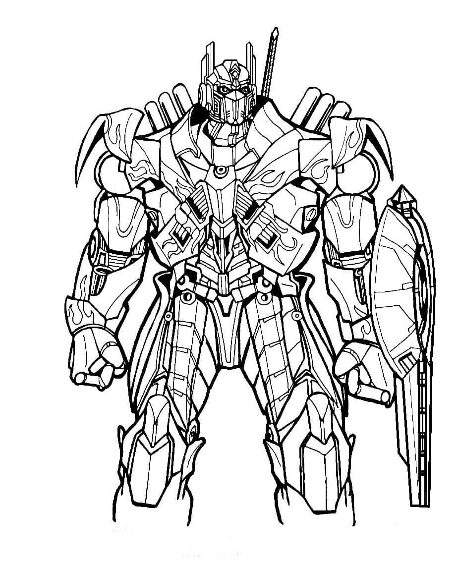 Optimus prime coloring pages