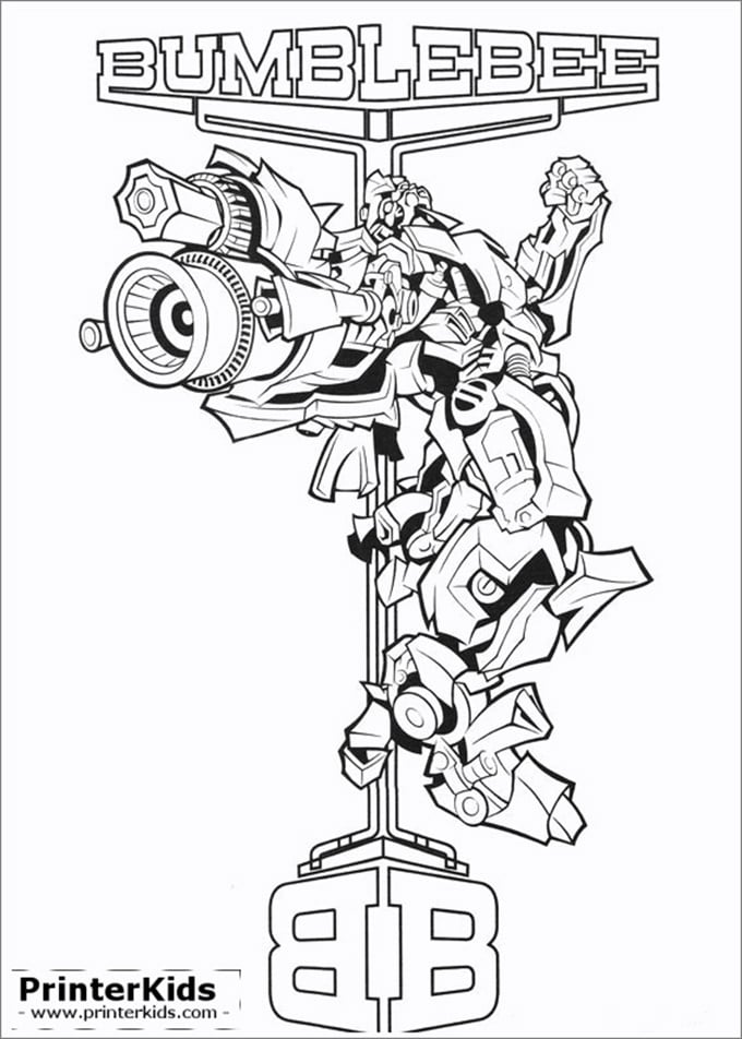 Transformers colouring pages