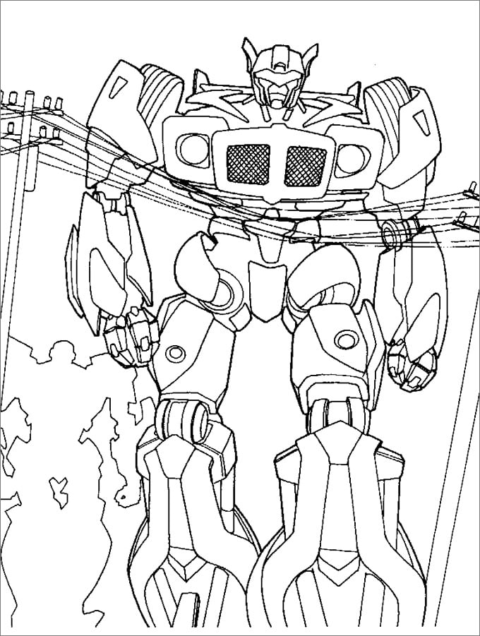 Transformers colouring pages