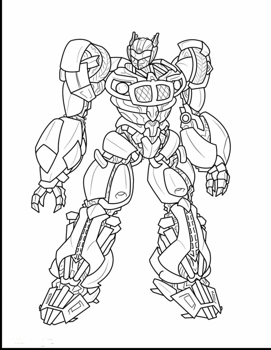 Transformers coloring pages bumblebee