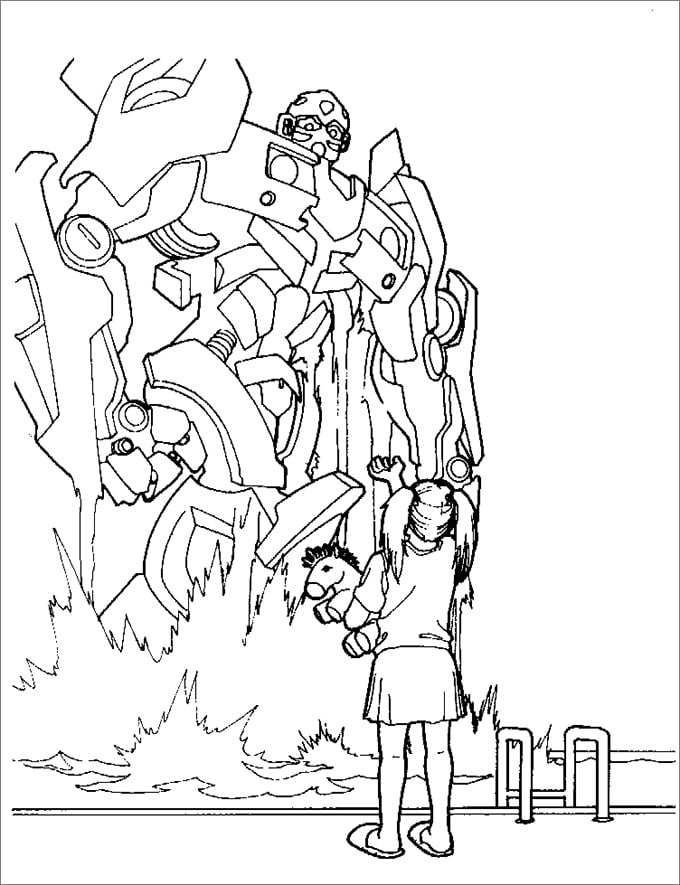 Transformers colouring pages
