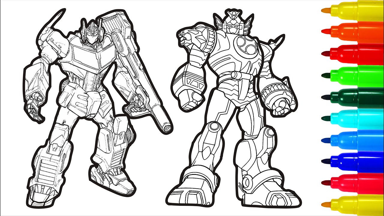 Transformers coloring pages