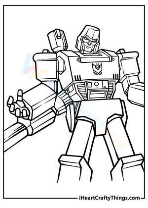 Free collection of transformers coloring pages for kids