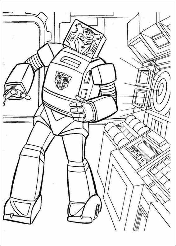 Transformers coloring page