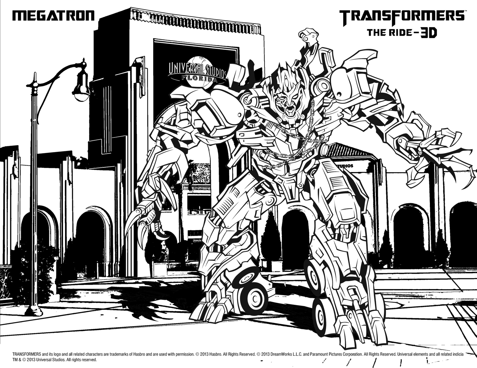 Megatron coloring pages