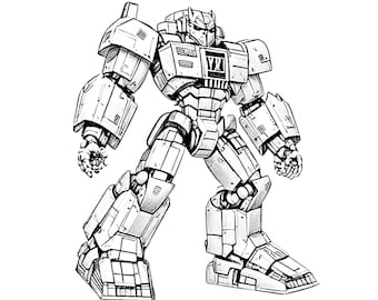 Robot coloring pages for kids copy mecha printable pages instant download pdf robotic boys coloring pages