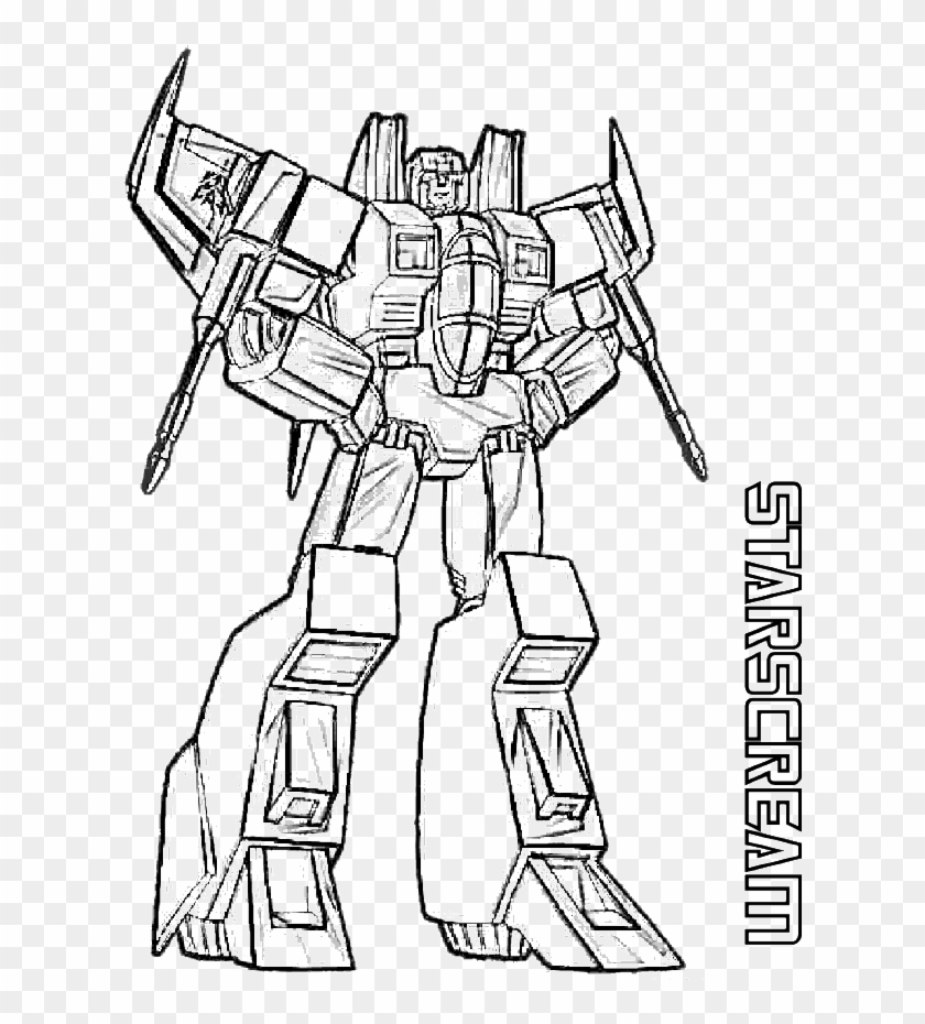 Starscream transformers coloring page