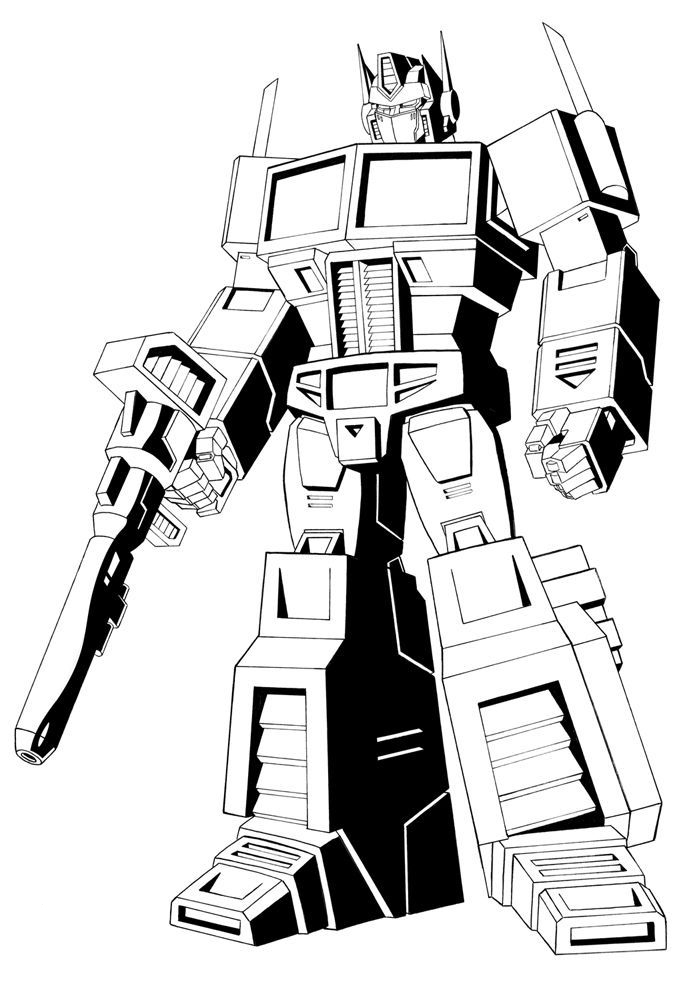 Optimus prime coloring pages