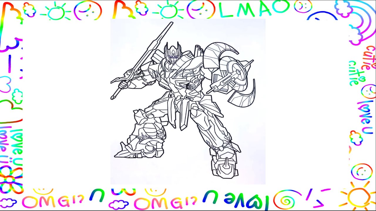 Optimus prime coloring pages transformers