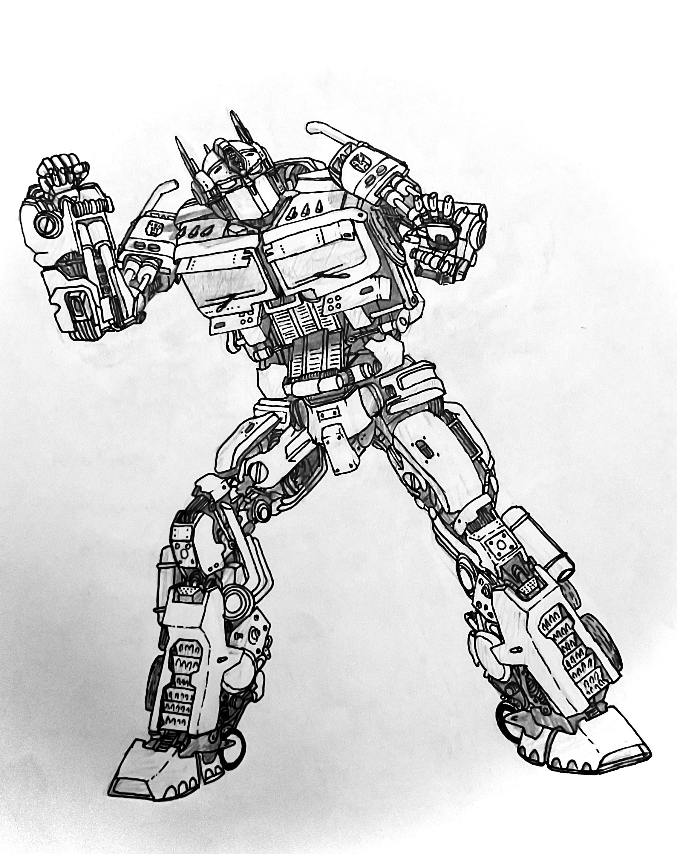Optimus prime art by me rtransformers