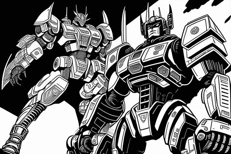 Transformers coloring pages