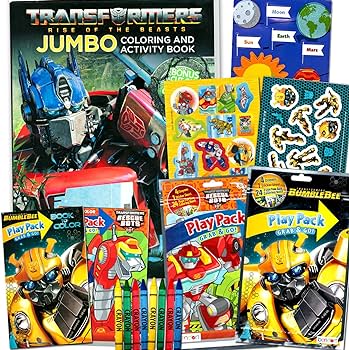 Transformers coloring and activity set for kids