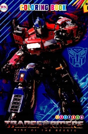 Books transformers rise of the beasts coloring book sticker