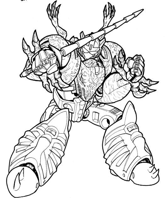 Beast ws grimlock prelim by kingoji on deviantt coloring pages transformers coloring pages mio coloring pages