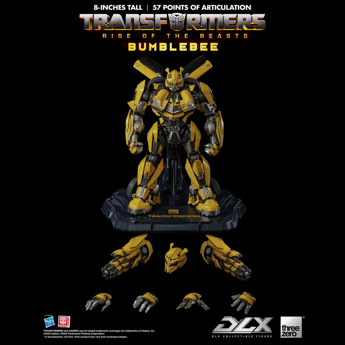Transformers rise of the beasts dlx bumblebee by threezero