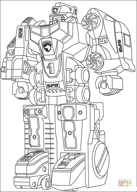 Ranger transformer coloring page free printable coloring pages