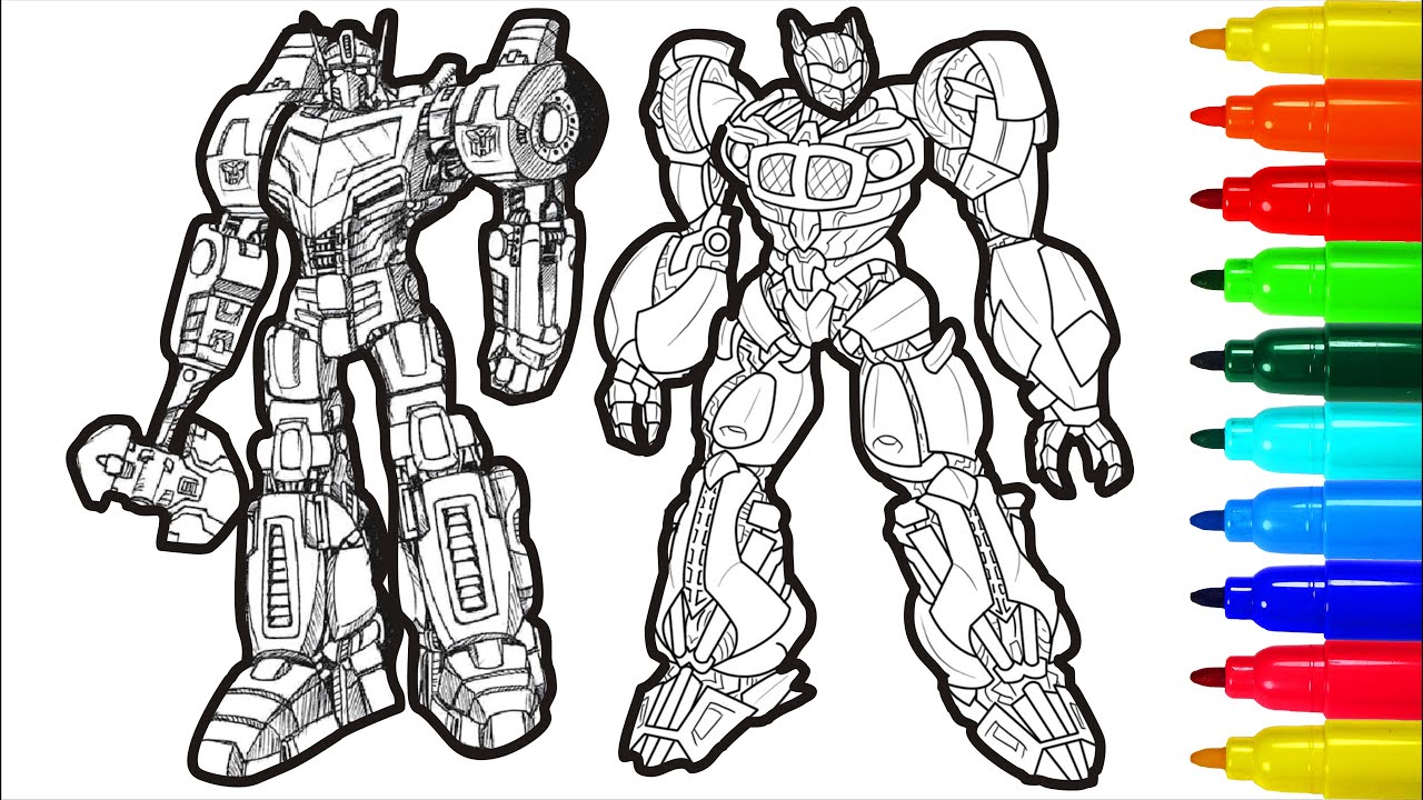 Transformers border protection coloring pages