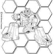 Transformer coloring pages