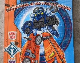 Vintage transformer power rangers coloringactivity books