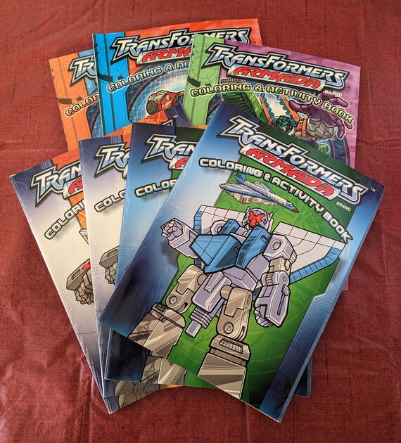 Vintage transformer power rangers coloringactivity books