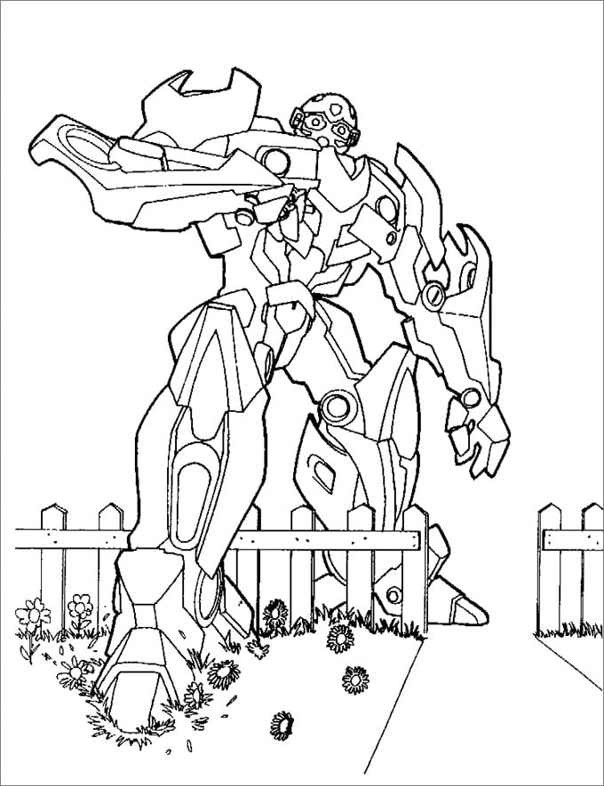 Transformers colouring pages