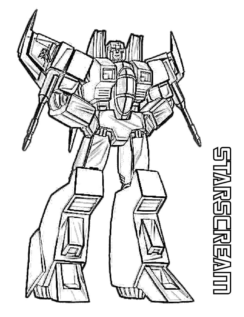 Transformers coloring pages