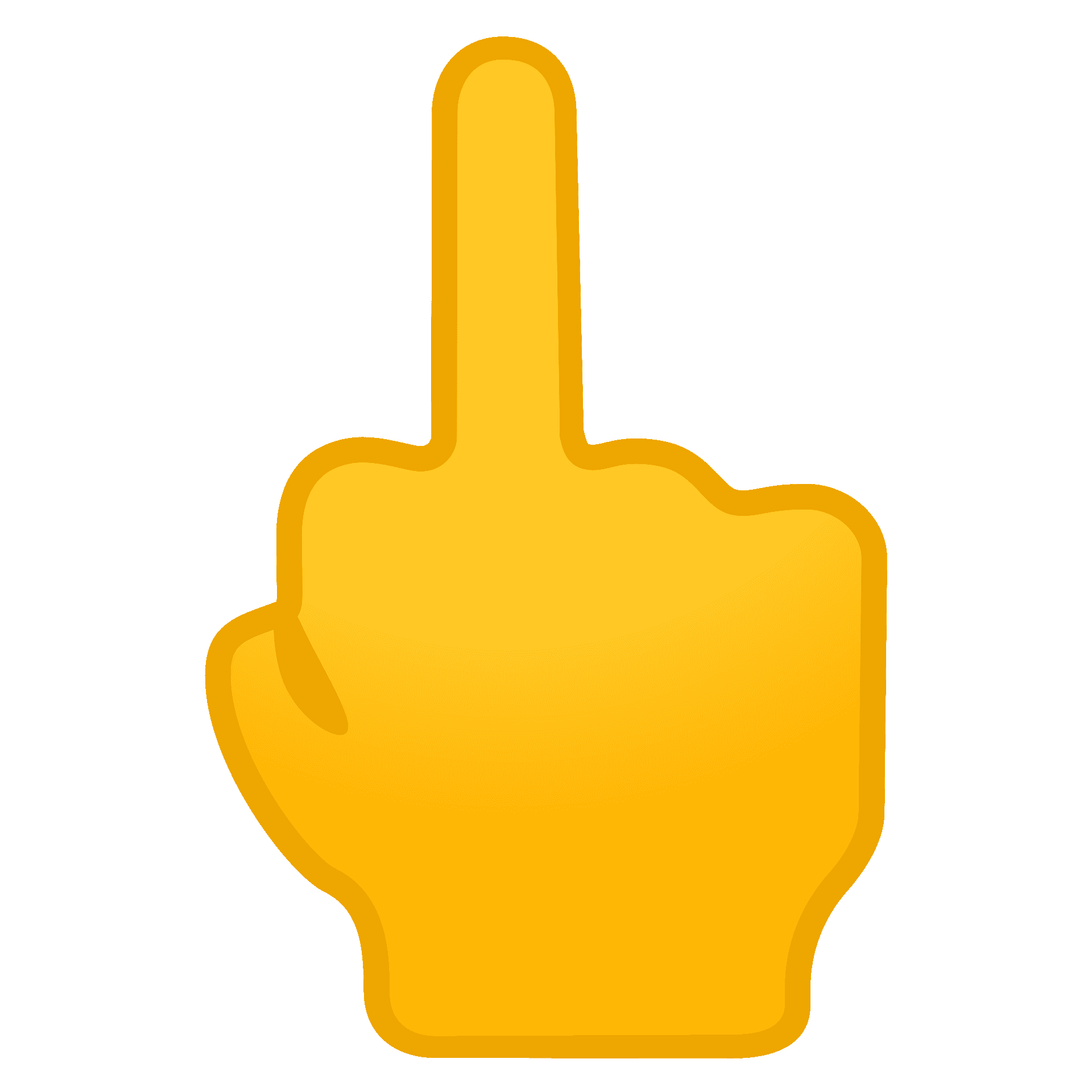 Middle finger emoji clipart free download transparent png