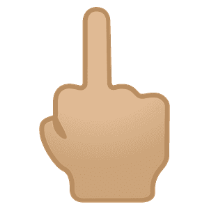 Middle finger emoji clipart free download transparent png