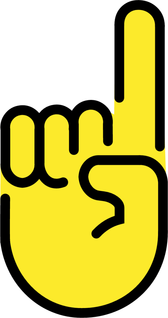 Index pointing up emoji