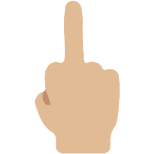 Middle finger emoji clipart free download transparent png