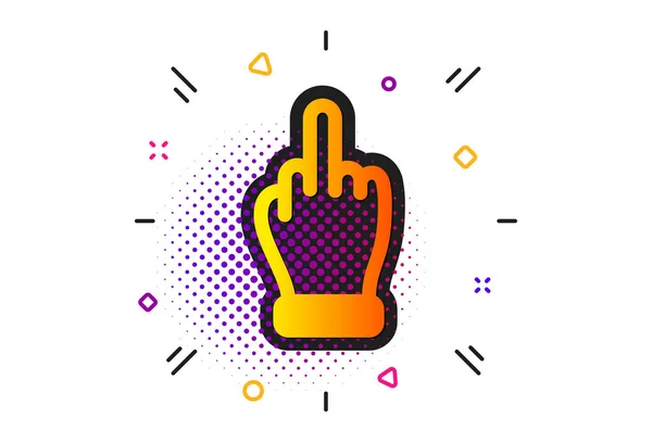Middle finger color vector images