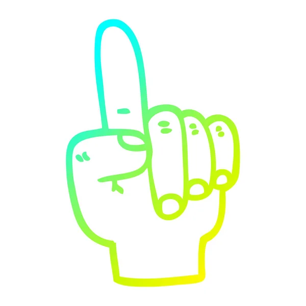 Middle finger color vector images