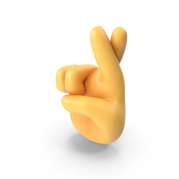 Crossed fingers emoji png images psds for download