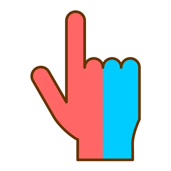 Middle finger color vector images