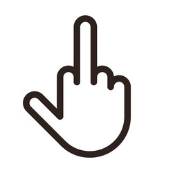 Middle finger logo vector images over